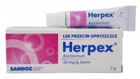 Herpex krem 0,05g/1g 2g $