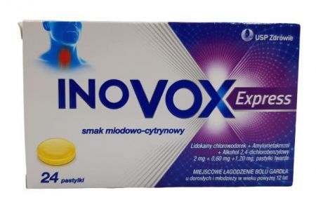Inovox Express miodowo-cytrynowy 24szt.NZ!