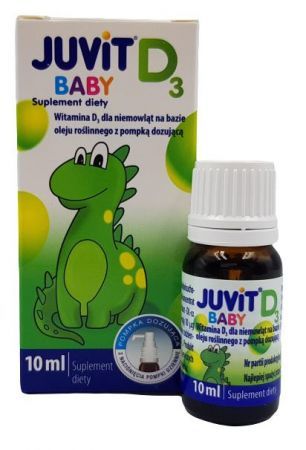 Juvit Baby D3 (z pompką) krop.doustne 10ml