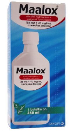 Maalox zaw.doust. (0,035g+0,04g)/ml 250ml