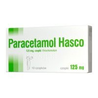 Paracetamol czopki 125mg 10czop. Hasco