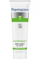 PHARMACERIS T Kojący krem SPF 15 do twarzy dla skóry łojotokowej zaczerwienionej skłonnej do łuszczenia OCTOPIROX® 30 ML