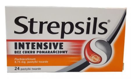 Strepsils Intensive b/cukru 24pastyl.