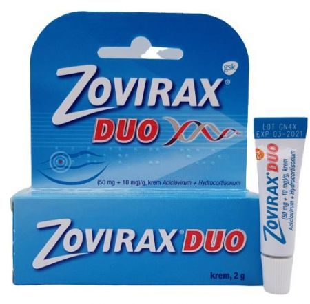 Zovirax Duo krem (0,05g+0,01g)/g 2g